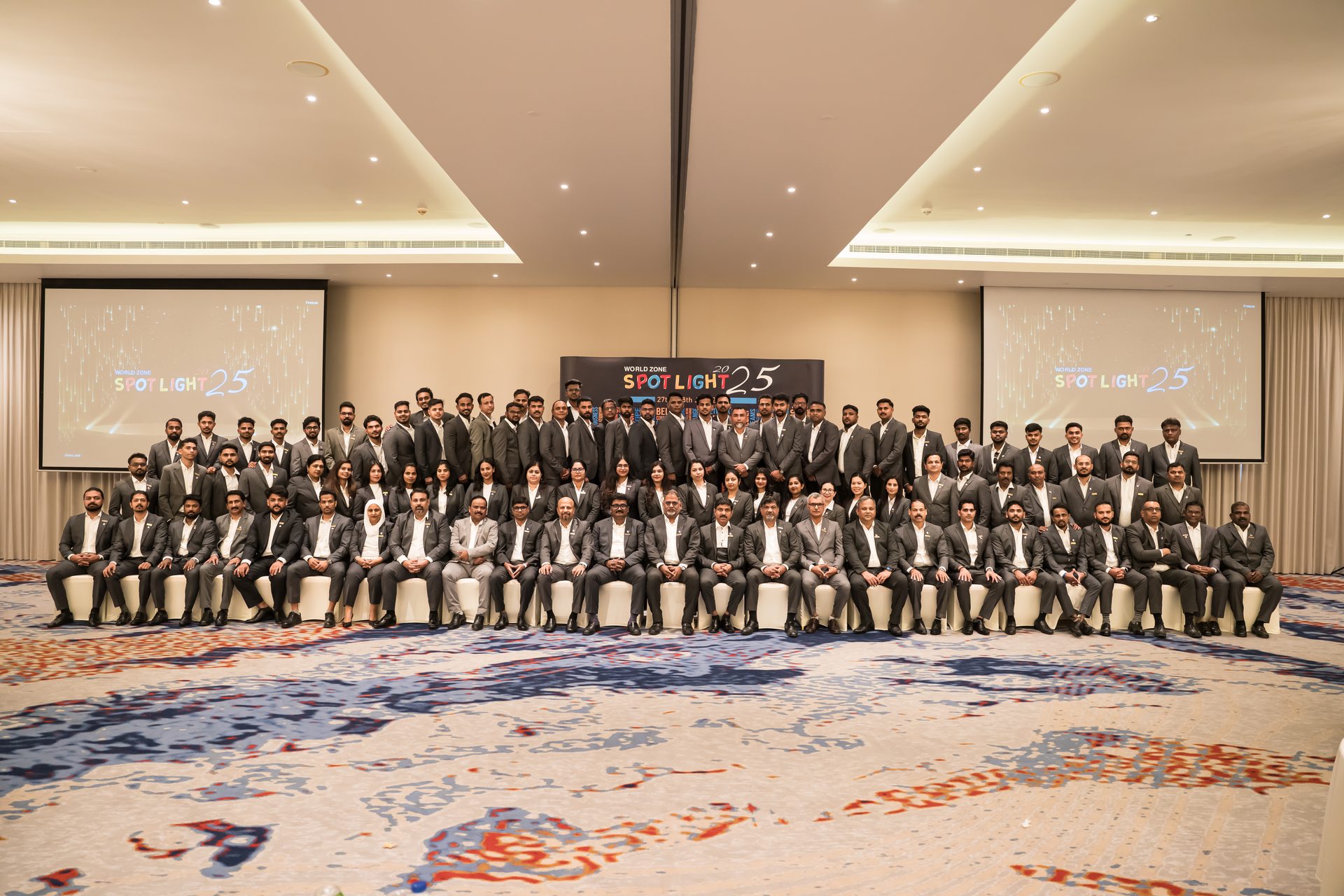World Zone team at Spotlight 2025 in Fujairah, as featured in Gulf News